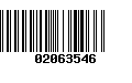 Código de Barras 02063546