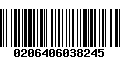 Código de Barras 0206406038245