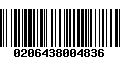 Código de Barras 0206438004836