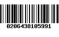 Código de Barras 0206438105991