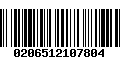 Código de Barras 0206512107804