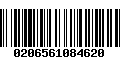 Código de Barras 0206561084620