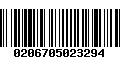 Código de Barras 0206705023294