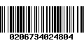 Código de Barras 0206734024804