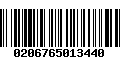 Código de Barras 0206765013440