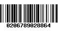 Código de Barras 0206789028864