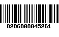 Código de Barras 0206808045261