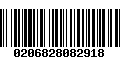 Código de Barras 0206828082918