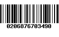 Código de Barras 0206876703490