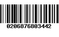 Código de Barras 0206876803442