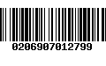 Código de Barras 0206907012799