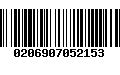 Código de Barras 0206907052153