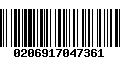 Código de Barras 0206917047361