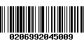 Código de Barras 0206992045009