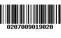 Código de Barras 0207009019020