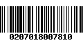 Código de Barras 0207018007810