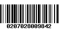 Código de Barras 0207028009842