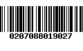 Código de Barras 0207088019027