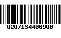 Código de Barras 0207134406900