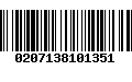 Código de Barras 0207138101351