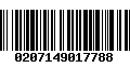 Código de Barras 0207149017788