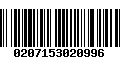 Código de Barras 0207153020996