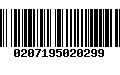 Código de Barras 0207195020299