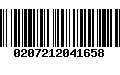 Código de Barras 0207212041658