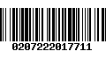 Código de Barras 0207222017711