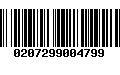 Código de Barras 0207299004799