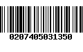 Código de Barras 0207405031350