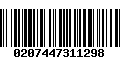 Código de Barras 0207447311298