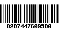 Código de Barras 0207447609500