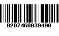 Código de Barras 0207460039490