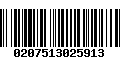 Código de Barras 0207513025913