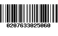 Código de Barras 0207633025060