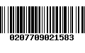 Código de Barras 0207709021583