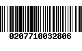 Código de Barras 0207710032806