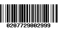 Código de Barras 0207729002999