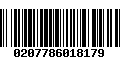 Código de Barras 0207786018179