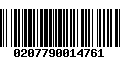 Código de Barras 0207790014761