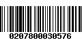 Código de Barras 0207800030576