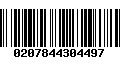 Código de Barras 0207844304497
