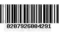 Código de Barras 0207926004291