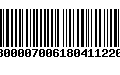 Código de Barras 020800007006180411220302