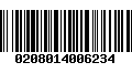 Código de Barras 0208014006234