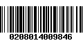 Código de Barras 0208014009846