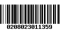 Código de Barras 0208023011359