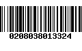 Código de Barras 0208038013324