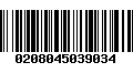 Código de Barras 0208045039034